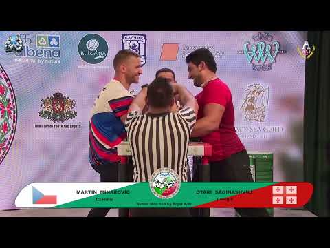 Martin Minarovic vs Otari Saginashvili | Up to 100 kg | XLVI WORLD ARMWRESTLING CHAMPIONSHIP | 2025