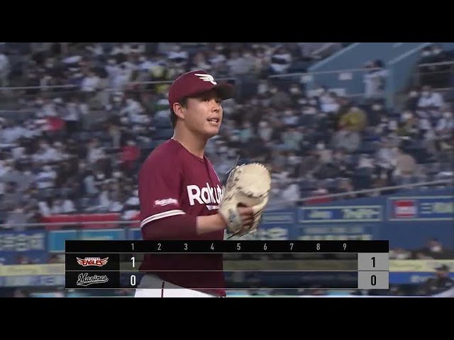 【1回裏】イーグルス・藤井聖 プロ初登板の初回を3者凡退に抑える!! 2022年4月28日 千葉ロッテマリーンズ 対 東北楽天ゴールデンイーグルス