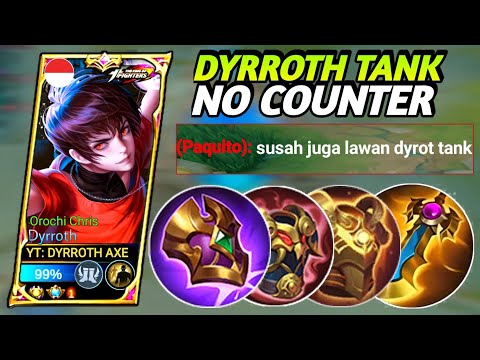 Dyrroth Tank Terlalu OP!! Build Dyrroth Tersakit 2023 - Item Dyrroth Tersakit 2023