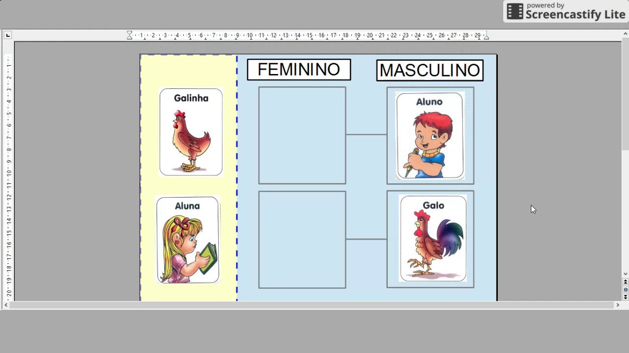 Watch Now ATIVIDADE ADAPTADA - GÊNERO MASCULINO E FEMININO ATIVIDADE ADAPTADA - GÊNERO MASCULINO E FEMININO
