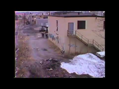 Watertown Branch Railroad Line at Grove Street in Watertown MA on 3/12/1987