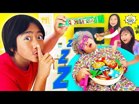 Sleepy Granny in Real Life vs Ryan!