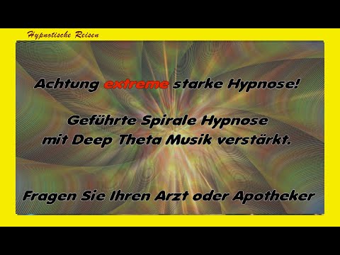 Geführte Hypnose Spirale mit Deep Theta Musik verstärkt. Achtung! Extreme Trance Entspannung 🤯