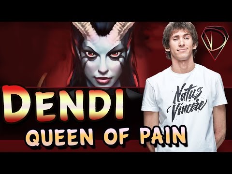 Dendi Queen of Pain gameplay highlights