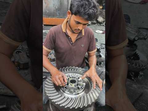 Tata ex 41x6 differential pinion fitting full video step by step fitting #viral #mecca #trendingsho