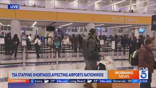 TSA staffing shortages affecting airports across America; LAX mostly spared