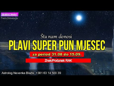 DANAS je Plavi SUPER Pun Mjesec: Evo šta nam donosi u narednih 15 dana