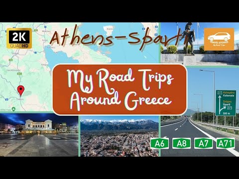 Driving in Greece - Road trip in Greece Athens to Spari - Οδήγηση στην Ελλάδα-Οδικώς Αθήνα-Σπάρτη