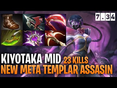 Kiyotaka New Meta Mid Templar Assassin - Dota 2 Pro Immortal Templay Assassin Gameplay 7.34
