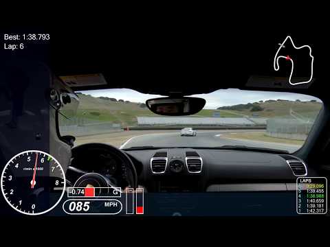 Porsche GT4 at Laguna Seca 1/20/20 - Rolling 1:38.5 lap