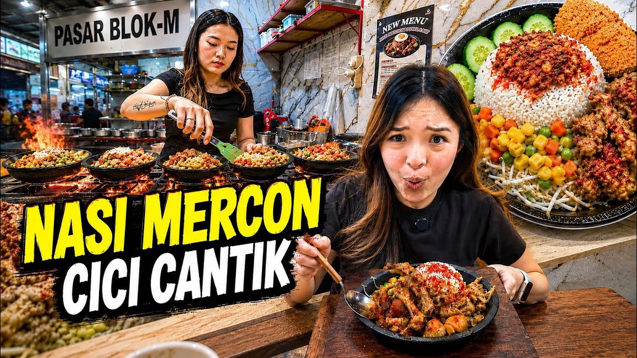 CEWEK CANTIK INI JUALAN NASI MERCON VIRAL DI BLOK-M, PEDASNYA GILAAAA…
