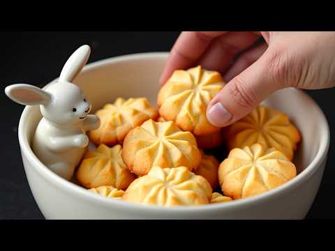 Diese Kekse zergehen auf der Zunge! Nur 3 Zutaten! In wenigen Minuten fertig für Kaffee und Tee!