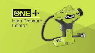Ryobi ONE+ 18V Cordless High Pressure Inflator Introduction [R18PI]