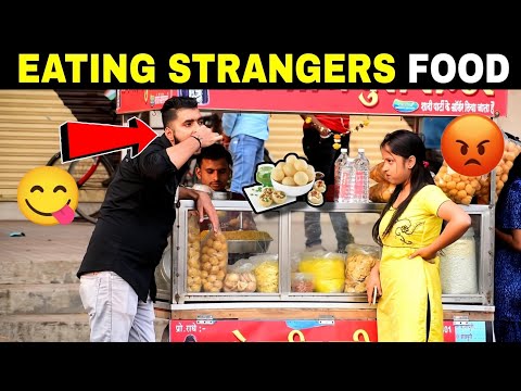 Eating Strangers Food Prank  | Prakash Peswani Prank |