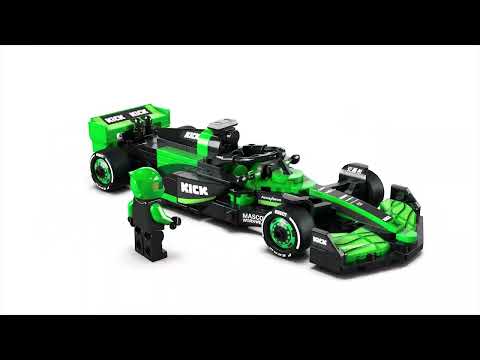 thumbnail video image 2 of Set LEGO Speed Champions Auto de Carreras KICK Sauber F1 Team C44 77247, 2 of 5