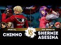 KOF XV ️CHINNO Geese Rock Kim Vs SHERMIE ASESINA Leona Athena Shermie ️Replay Match 09 25