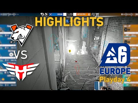 WINNER TO PLAYOFFS! Virtus Pro vs Heroic - HIGHLIGHTS - Playday 4 - EUL 2023 Stage 1 - R6 Esport