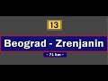 M13 Beograd Čenta Zrenjanin Aug 8 July 16 2018