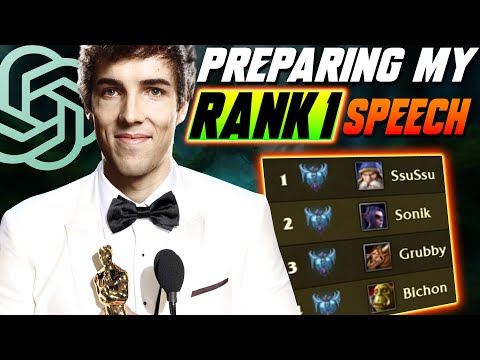 Preparing my victory speech for BNet Rank 1 - WC3 - Grubby