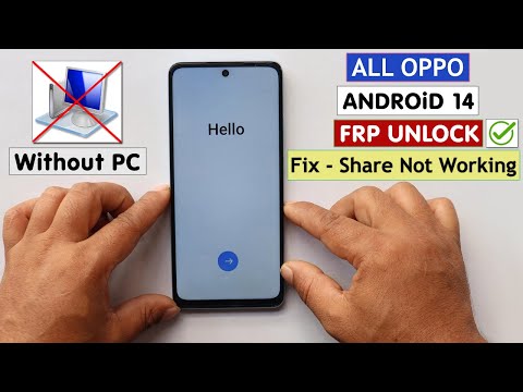 All Oppo Android 14 Frp Bypass/Unlock Google Ac Lock - Share Method Not Working - Without PC 2024