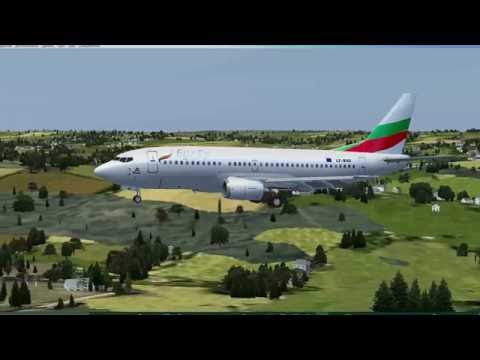 FSX Bul Air B733 landing