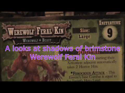 A look at Shadows of Brimstone Werewolf Feral Kin Mission Pack 