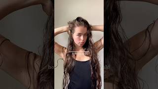 braiding on wet hair #hairtutorial #braids #dutchbraids #longhair