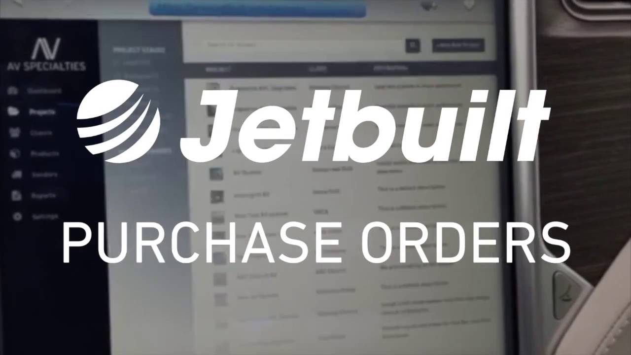 Jetbuilt - Purchase Orders