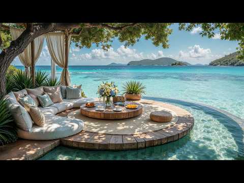 Hidden Lagoon Morning Lounge | Gentle Jazz, Fresh Coffee & Crystal Ocean Views for Slow Living