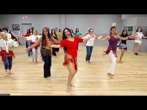 Try Belly Dancing! 💃 Holiday Party Belly Dance Class #bellydance #dance #homeworkout