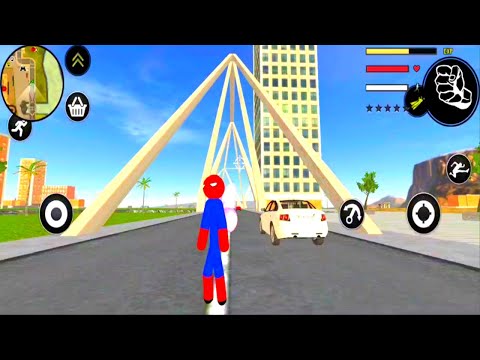 Spider Stickman Rope Hero Gangster Crime #9