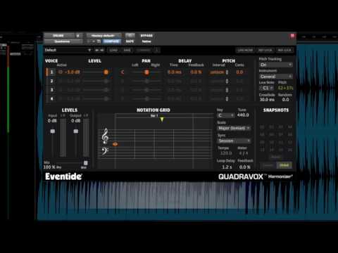 Quadravox Plug-in Presets Demo - Vocals, Synth, Drums, Sax