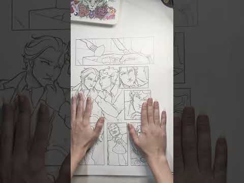 Processo do meu quadrinho #shorts