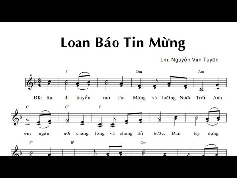 Loan báo tin mừng Sheet - Nhóm Hoa Giấy