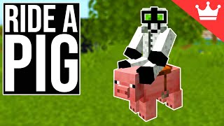 How to Ride a Pig in Minecraft (All Versions)