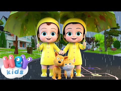 Deszczowa piosenka ☂️ Deszczu schowaj się | Piosenki dla dzieci - HeyKids