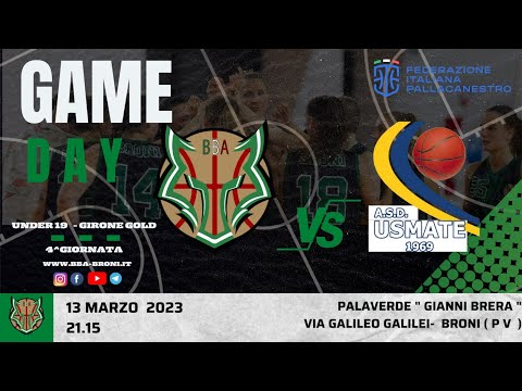 Broni Basketball Academy Vs A.S.D. Usmate Basket  Under 19