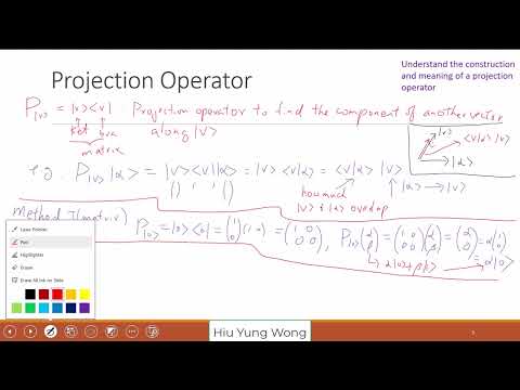 L7 Projection Operator, Measurement, Hilbert Space and Tensor Product