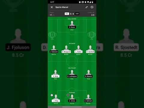 KAL vs HAM Dream11 Team | Line ups announced | Kalmar FF vs Hammarby | KAL v HAM