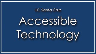 Accessible Technology