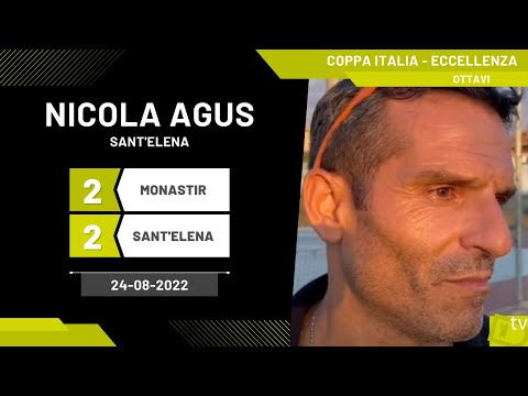 Nicola Agus allenatore Sant'Elena 24-08-2022 - Diario Sportivo