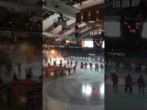 Maammelaulu Hämeenlinnan jäähalli HPK vs Kärpät 2.5.2019