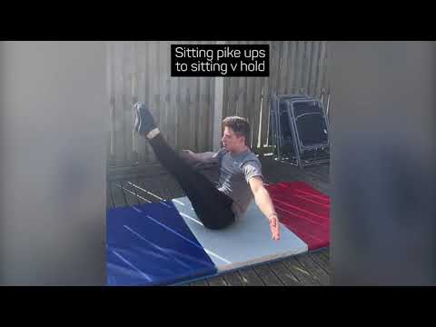 Katherine Torrance and Anthony Harding's gymnastics workout