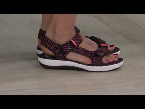 Clarks Cloud Steppers Adjustable Sport Sandals - Brizo Cady on QVC