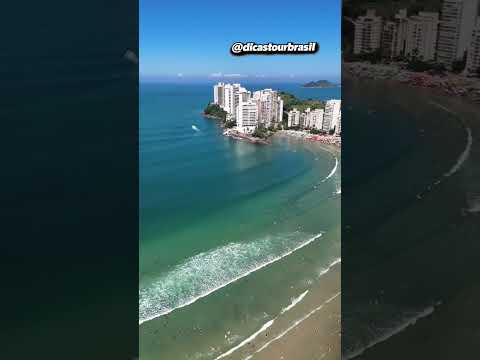 Praia de pitangueiras Guarujá São Paulo pérola do atlântico . Segue @dicastourbrasil