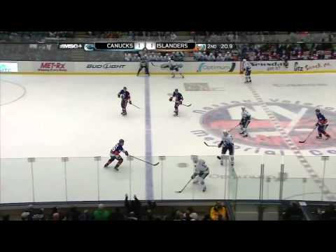 Vancouver Canucks @ New York Islanders Highlights 1/11/11