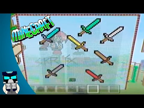 Espada Pixel art Minecraft Tutorial / Como hacer una Espada en Minecraft