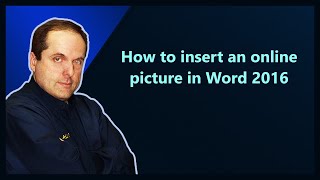 How to insert an online picture in Word 2016