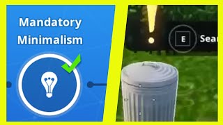 search garbage cans for lost items in a 9+ city , suburban or industrial zone | fortnite stw