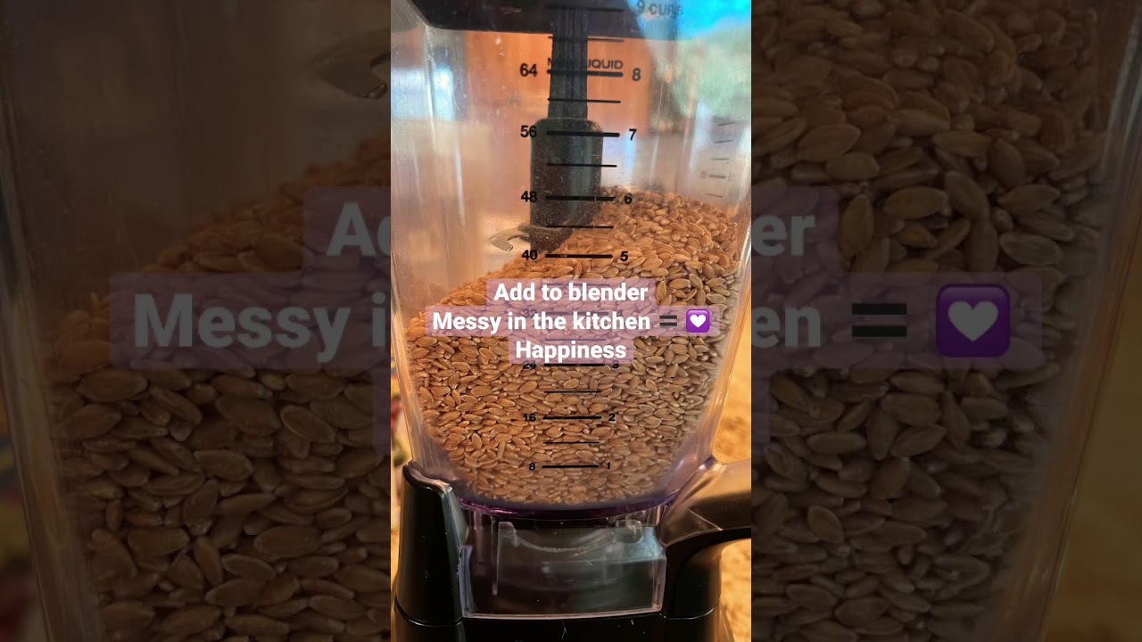 Blender milled wheat berries 💟  #shorts